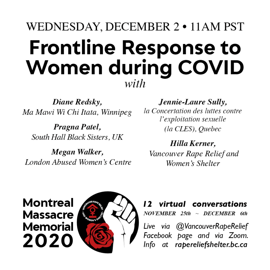 Poster Montreal Massacre Memorial Frontline Response During COVID