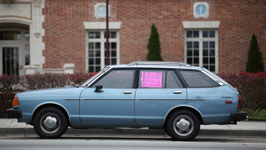 photo of an old car